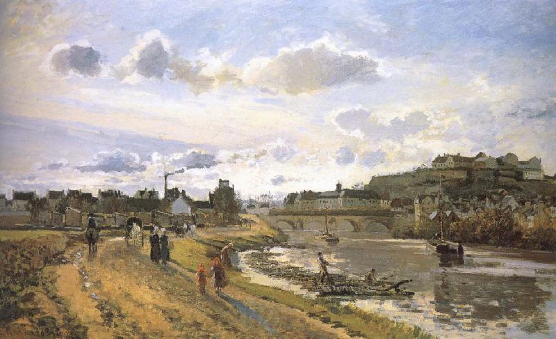 Camille Pissarro Pang plans raft Schwarz Germany oil painting art